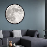 LED Wood Frame Hanging Moon or Mercury Mirror Lamp - Senseandtrendz